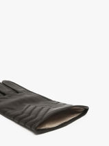 Gloves Isotoner Black women gloves 85359-vue-porte