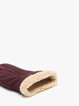 Gloves Isotoner Violet women gloves 68451-vue-porte