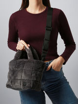 Satchel Polaire David jones Black polaire CM7746-vue-porte