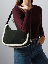Shoulder Bag Sheep David jones Black sheep CM7754-vue-porte
