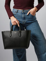 Sac Port Main Champs Elysee Cuir Lacoste Noir champs elysee NF5102PH-vue-porte