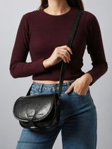 Shoulder Bag Eclipse Leather Paul marius Black eclipse BOHEMECL-vue-porte