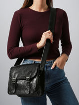 Sac Bandoulire Eclipse Cuir Paul marius Noir eclipse SACOSECL-vue-porte