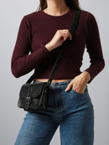 Shoulder Bag Eclipse Leather Paul marius Black eclipse ESSENECL-vue-porte