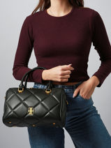 Sac Polochon June Matelass� Laurent david Noir ld bags 867-vue-porte