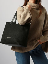 Shoulder Bag Courmayeur Valentino Black courmayeur VBS7G01W-vue-porte