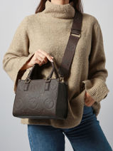 Sac � Main Samba Re Valentino Marron samba re VBS8ZG04-vue-porte