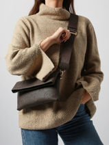 Shoulder Bag Samba Re Valentino Brown samba re VBS8ZG17-vue-porte