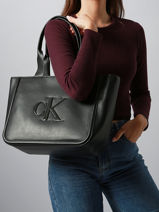 Shoulder Bag Bold Monogram Calvin klein jeans Black bold monogram 4F3218G-vue-porte