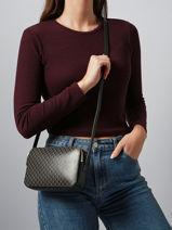 Shoulder Bag Coated Emblem Calvin klein jeans Black coated emblem 4F3268G-vue-porte