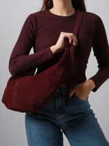 Shoulder Bag Velvet Caviar Milano Red velvet caviar VC25091-vue-porte