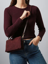 Shoulder Bag Velvet Caviar Milano Red velvet caviar VC24117-vue-porte