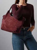 Shoulder Bag Velvet Caviar Leather Milano Red velvet caviar VC241110-vue-porte