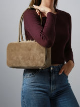 Sac Port� �paule Velvet Caviar Cuir Milano Beige velvet caviar VC25093-vue-porte