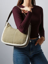 Shoulder Bag Sheep David jones Beige sheep CM7754-vue-porte