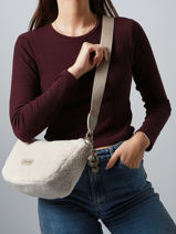 Shoulder Bag Sherpa David jones Beige sherpa CM7774-vue-porte