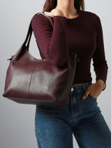 Shoulder Bag Caviar Leather Milano Red caviar CA25061-vue-porte