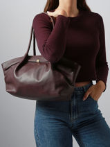 Shoulder Bag Caviar Leather Milano Red caviar CA25062-vue-porte