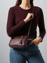 Shoulder Bag Caviar Leather Milano Red caviar G1421N-vue-porte