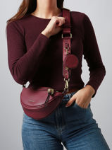 Gretel Belt Bag  Ted lapidus Violet gretel TLAU8933-vue-porte