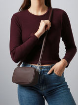 Shoulder Bag Daily City Lacoste Brown daily city NF4755DZ-vue-porte