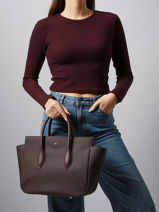Sac � Main Daily City Lacoste Marron daily city NF4923DZ-vue-porte