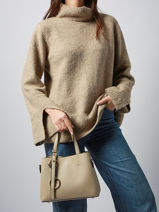 Sac Port Main Grained Miniprix Beige grained R1710-vue-porte