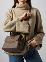 Shoulder Bag Grained Miniprix Brown grained DQ8688-vue-porte