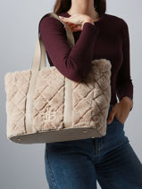 Sac Port� �paule Gloria Laurent david Beige ld bags 978-vue-porte