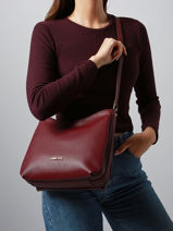 Shoulder Bag Timeless Laurent david Red ld bags 4-vue-porte