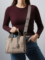 Satchel Sherpa David jones Brown sherpa CM7667-vue-porte