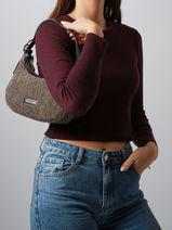 Shoulder Bag Sherpa David jones Black sherpa CM7668-vue-porte