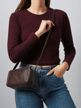 Shoulder Bag Bold Monogram Calvin klein jeans Brown bold monogram 4F3220G-vue-porte