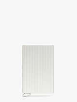 Card Holder Leather Secrid Silver fluted CFL