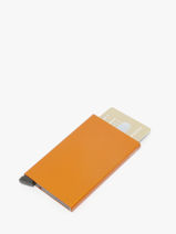 Aluminium Card Holder Secrid Orange alu 00C-vue-porte