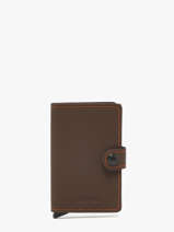 Card Holder Leather Secrid Brown matte MM