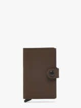 Porte-cartes Matte Cuir Secrid Marron matte MM