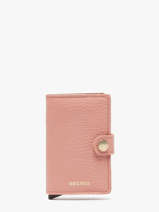 Card Holder Pebble Leather Secrid Pink pebble MPE