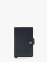 Porte-cartes Original Cuir Secrid Bleu original MO