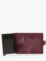 Leather Original Card Holder Secrid Red original MO-vue-porte