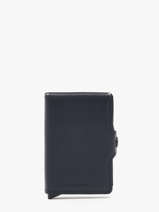 Leather Twin Original Card Holder 2 Compartments Secrid Blue original TO