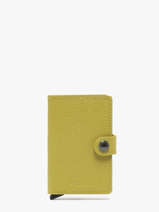 Porte-cartes Crisple Cuir Secrid Jaune crisple MC
