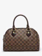 Sac  Main D'occasion Duomo Damier Louis vuitton Marron second life 1553854