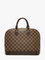 Sac Port Main D'occasion Alma Damier Louis vuitton Marron second life 1553881