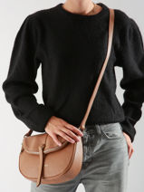 Sac Bandoulire Dune Gaia Cuir Lancaster Marron dune gaia 102-vue-porte