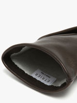 Gants Femme Cuir Etrier Noir accessoires EGLO416G-vue-porte