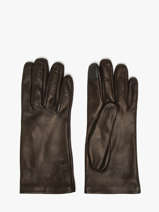 Women's Leather Gloves Etrier Black accessoires EGLO416G