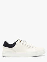 Sneakers In Leather Tommy hilfiger White women 902002Y