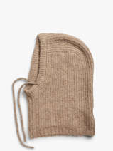 Cagoule Nambi Laine Et Polyester Pieces Beige nambi 17154954