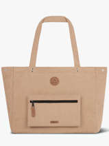A4 Size Shoulder Bag Adventurer Recycled Polyester Cabaia Beige adventurer TOTEBAGL